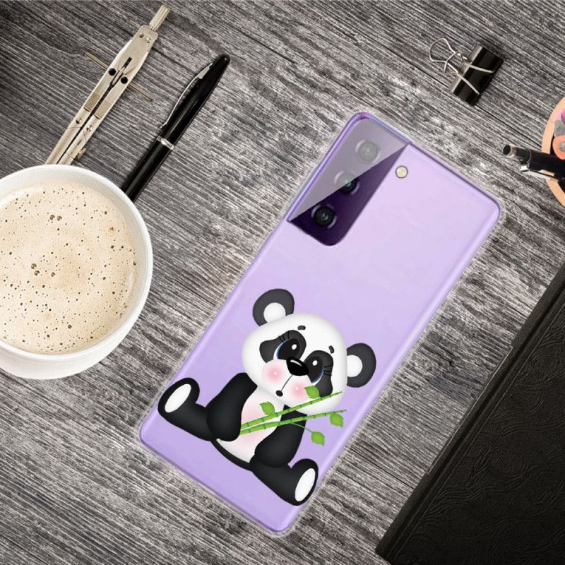 Coque Samsung Galaxy S21 Plus 5g Transparente Panda Triste