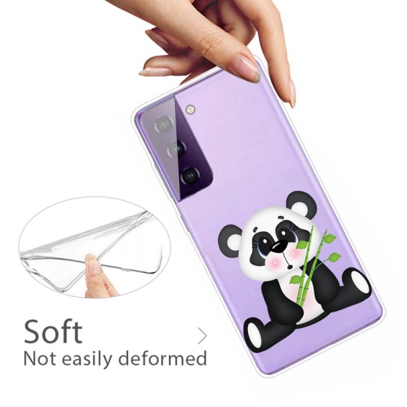 Coque Samsung Galaxy S21 Plus 5g Transparente Panda Triste