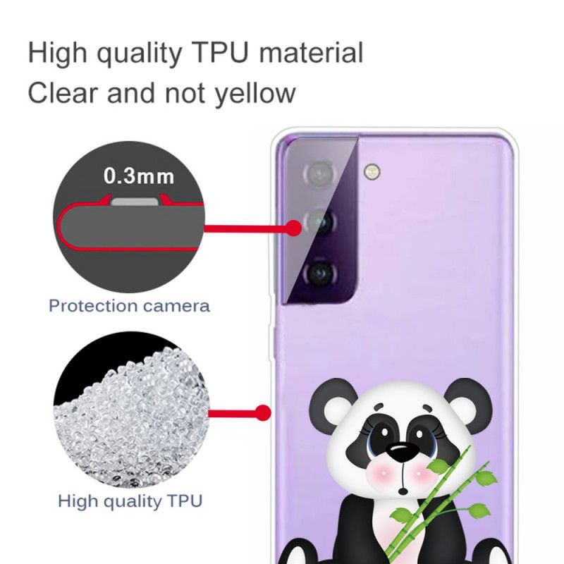 Coque Samsung Galaxy S21 Plus 5g Transparente Panda Triste