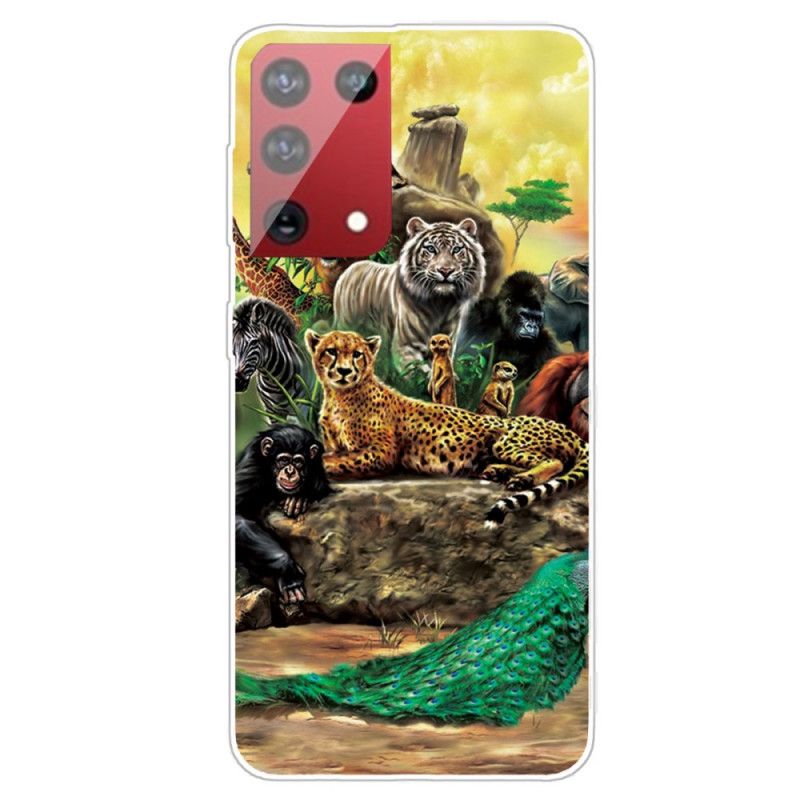 Coque Samsung Galaxy S21 Ultra 5g Animaux Safari