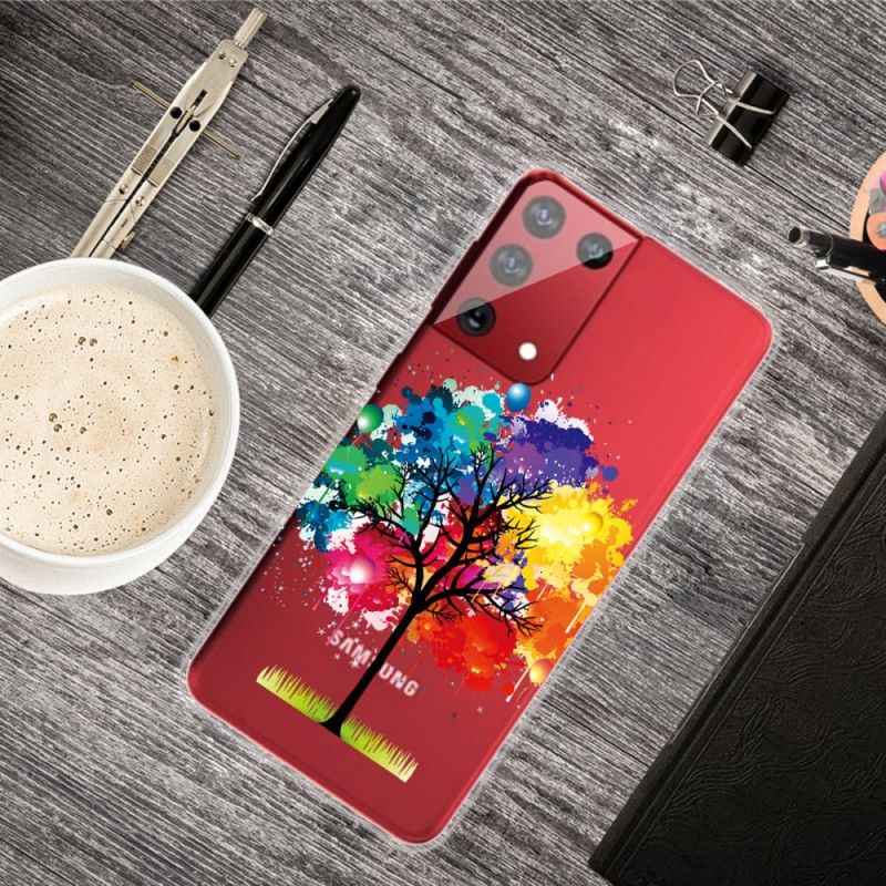 Coque Samsung Galaxy S21 Ultra 5g Arbre Aquarelle