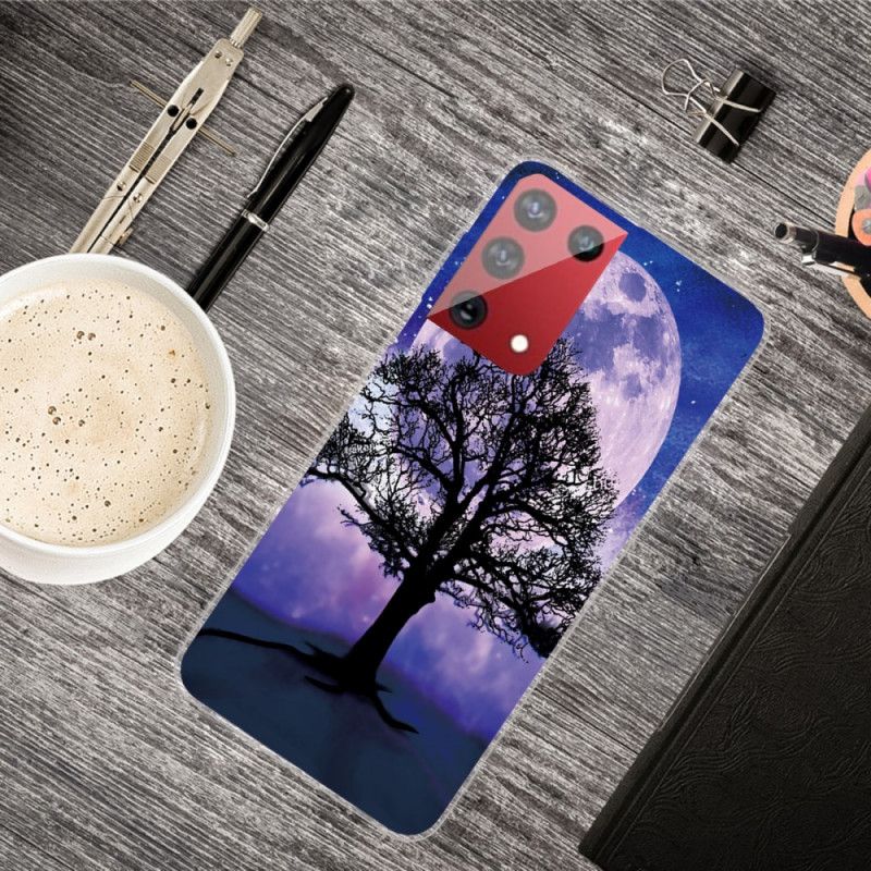 Coque Samsung Galaxy S21 Ultra 5g Arbre Et Lune