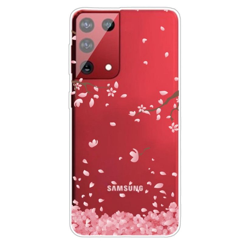 Coque Samsung Galaxy S21 Ultra 5g Branches À Fleurs