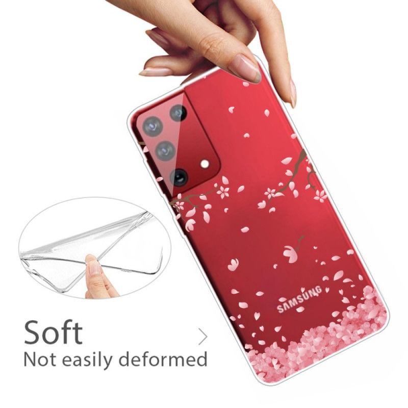 Coque Samsung Galaxy S21 Ultra 5g Branches À Fleurs