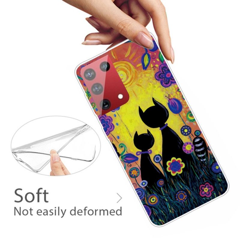 Coque Samsung Galaxy S21 Ultra 5g Chat Cartoon