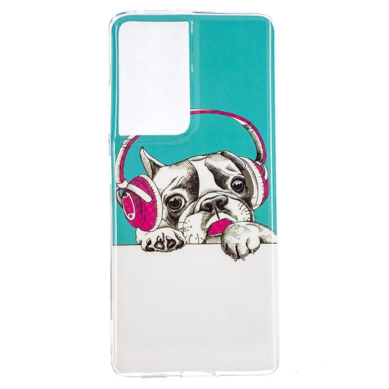 Coque Samsung Galaxy S21 Ultra 5g Chien Fluorescente