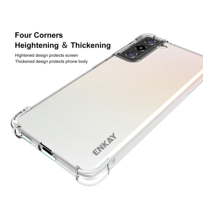 Coque Samsung Galaxy S21 Ultra 5g Combo Coque Et Verre Trempée Enkay