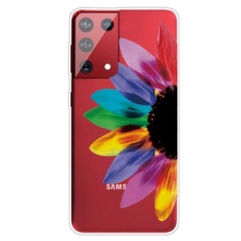 Coque Samsung Galaxy S21 Ultra 5g Fleur Colorée