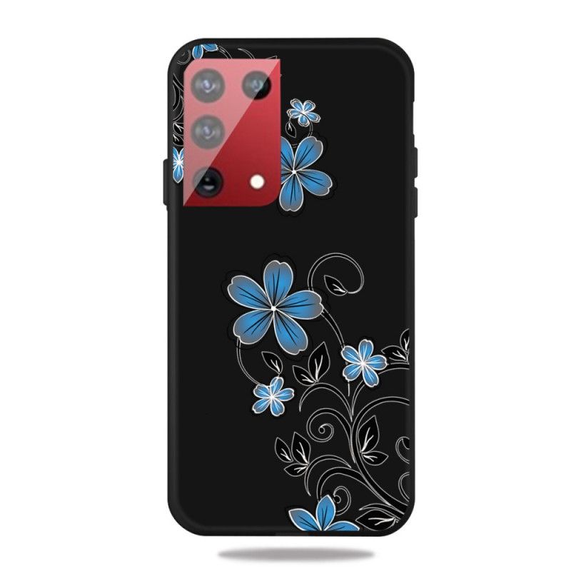 Coque Samsung Galaxy S21 Ultra 5g Fleurs Bleues