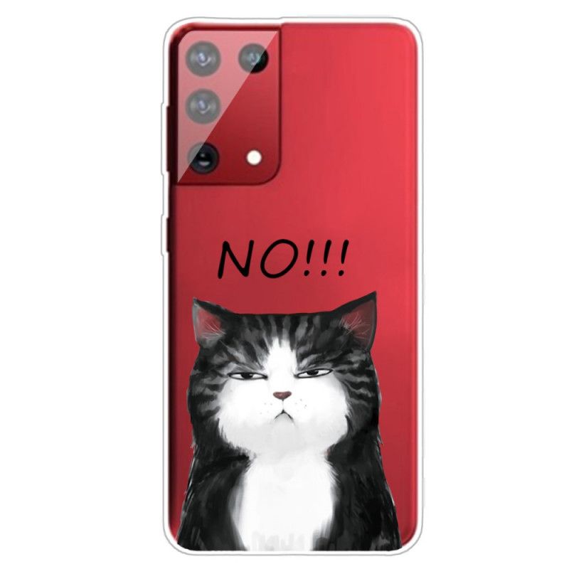 Coque Samsung Galaxy S21 Ultra 5g Le Chat Qui Dit Non