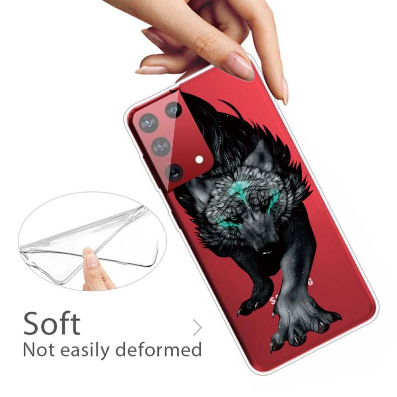 Coque Samsung Galaxy S21 Ultra 5g Loup Graphique