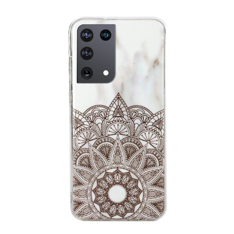 Coque Samsung Galaxy S21 Ultra 5g Mandala Marbré