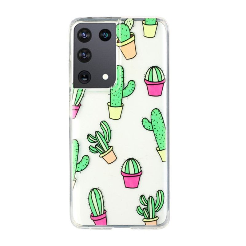 Coque Samsung Galaxy S21 Ultra 5g Minis Cactus