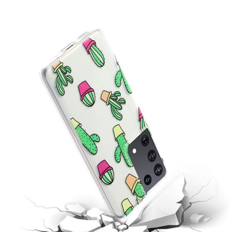 Coque Samsung Galaxy S21 Ultra 5g Minis Cactus