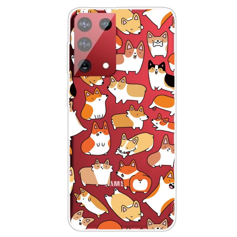 Coque Samsung Galaxy S21 Ultra 5g Multiples Chiens