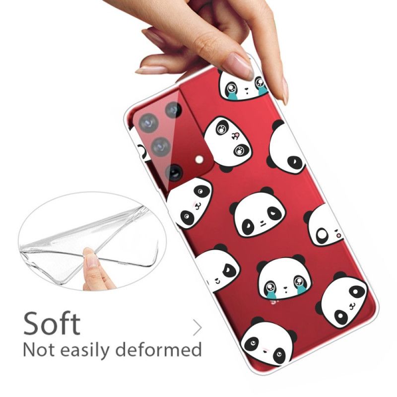 Coque Samsung Galaxy S21 Ultra 5g Pandas Sentimentaux