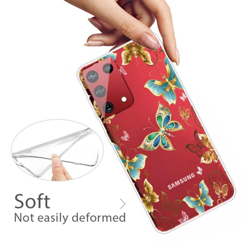 Coque Samsung Galaxy S21 Ultra 5g Papillons Design