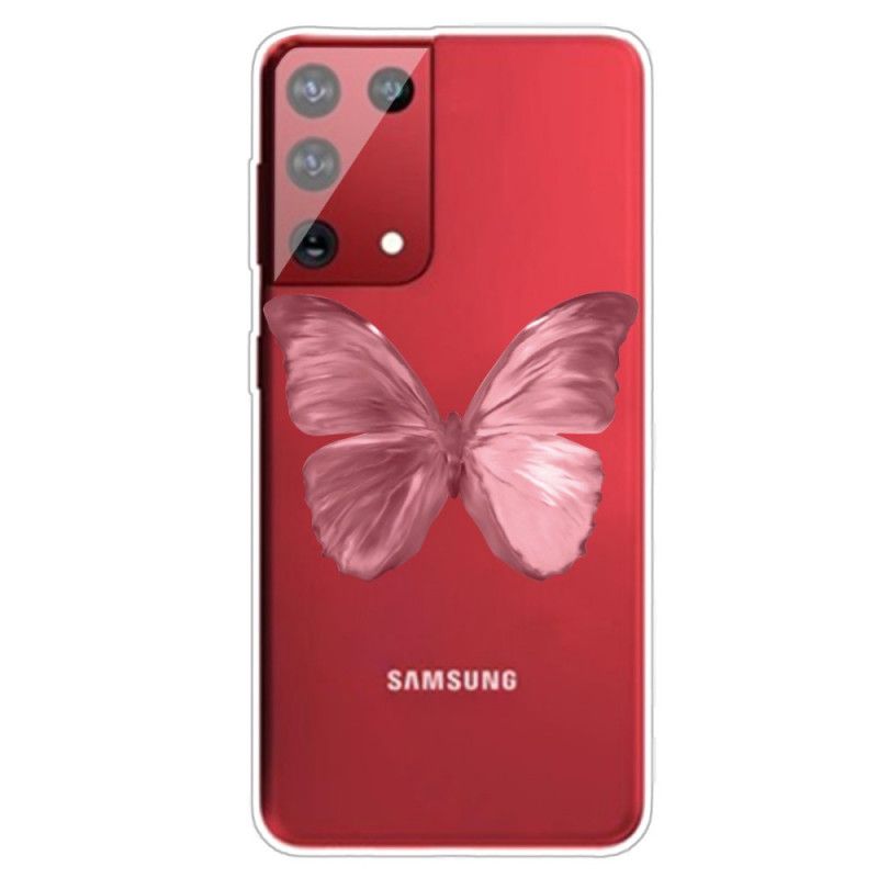 Coque Samsung Galaxy S21 Ultra 5g Papillons Sauvages
