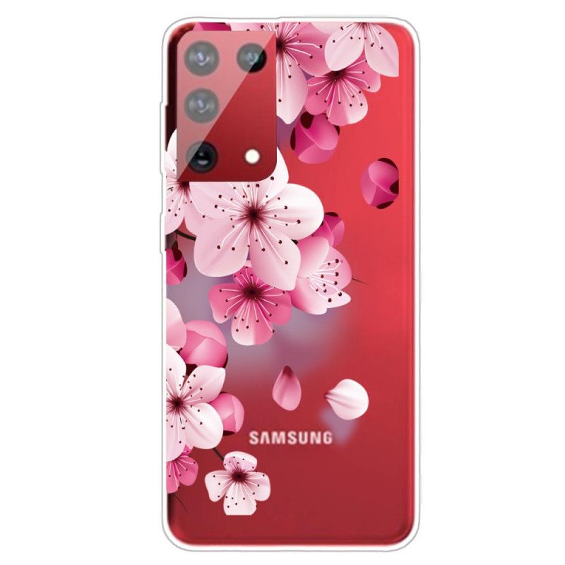 Coque Samsung Galaxy S21 Ultra 5g Petites Fleurs Roses
