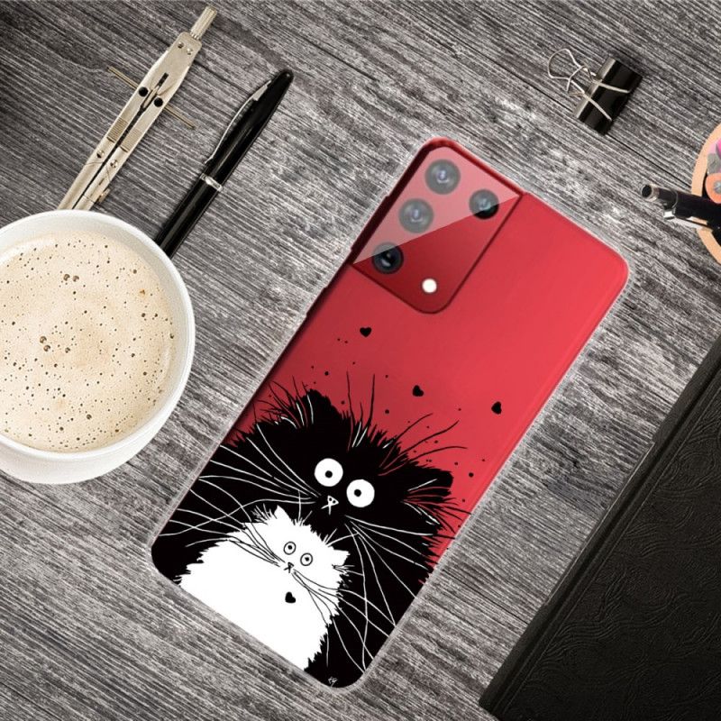 Coque Samsung Galaxy S21 Ultra 5g Regarde Les Chats