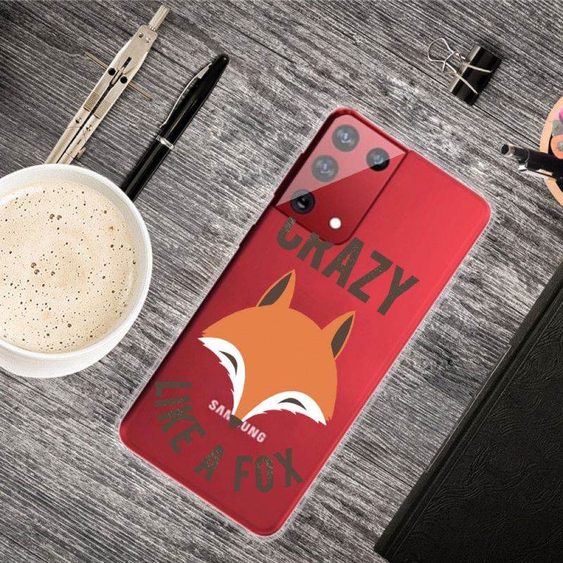 Coque Samsung Galaxy S21 Ultra 5g Renard / Crazy Like A Fox