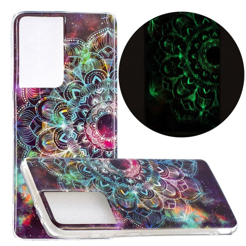 Coque Samsung Galaxy S21 Ultra 5g Série Floralies Fluorescente