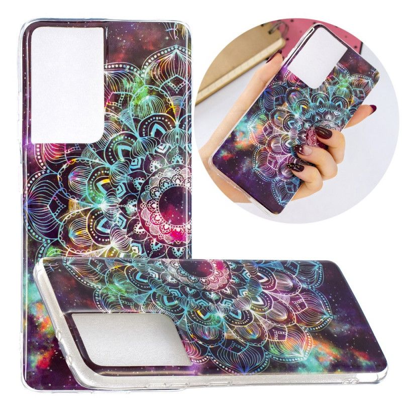 Coque Samsung Galaxy S21 Ultra 5g Série Floralies Fluorescente