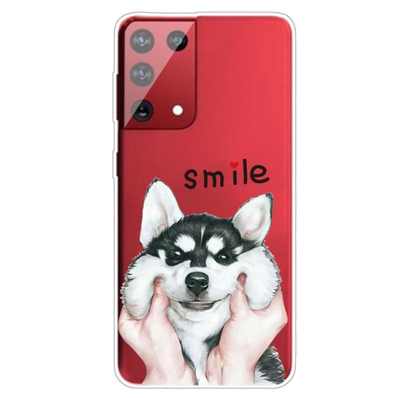 Coque Samsung Galaxy S21 Ultra 5g Smile Dog