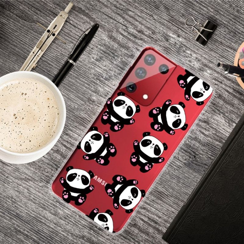 Coque Samsung Galaxy S21 Ultra 5g Top Pandas Fun