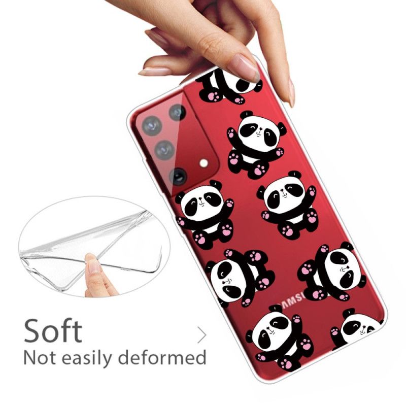 Coque Samsung Galaxy S21 Ultra 5g Top Pandas Fun