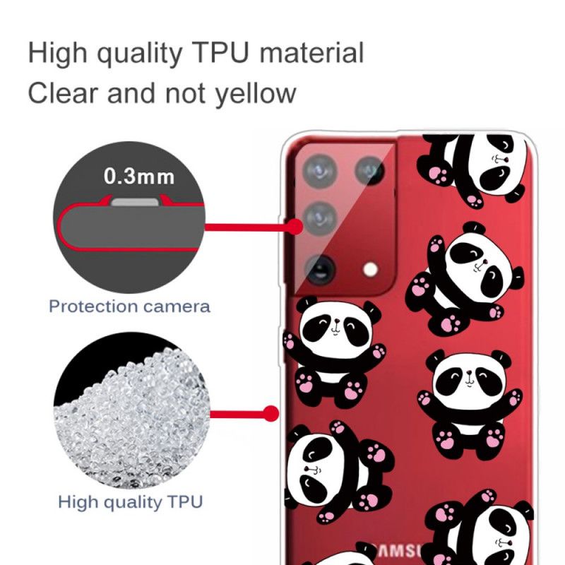 Coque Samsung Galaxy S21 Ultra 5g Top Pandas Fun