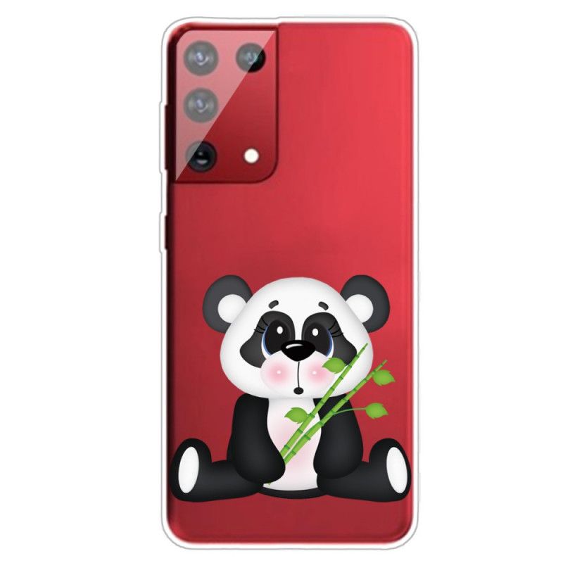 Coque Samsung Galaxy S21 Ultra 5g Transparente Panda Triste