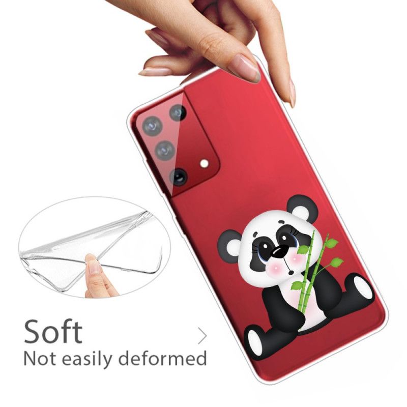 Coque Samsung Galaxy S21 Ultra 5g Transparente Panda Triste