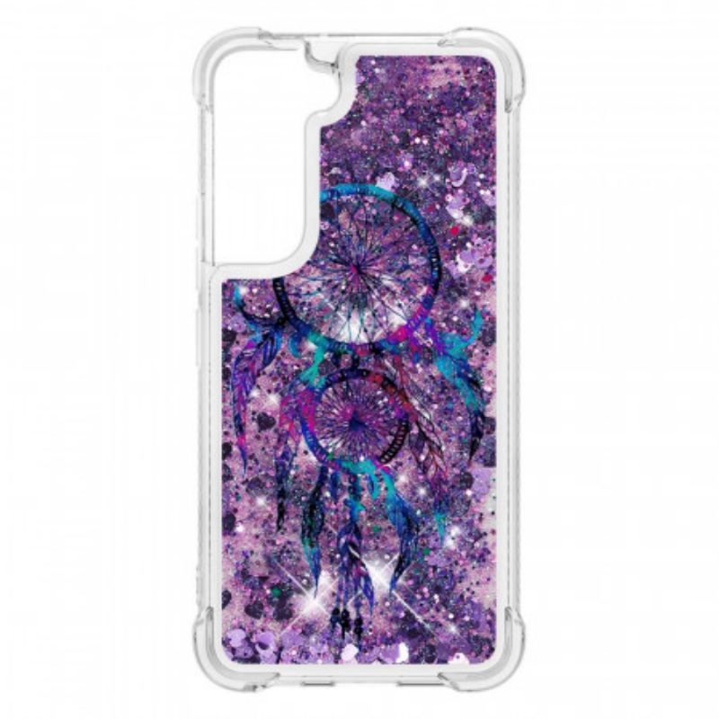 Coque Samsung Galaxy S22 5G Attrape Rêves Paillettes