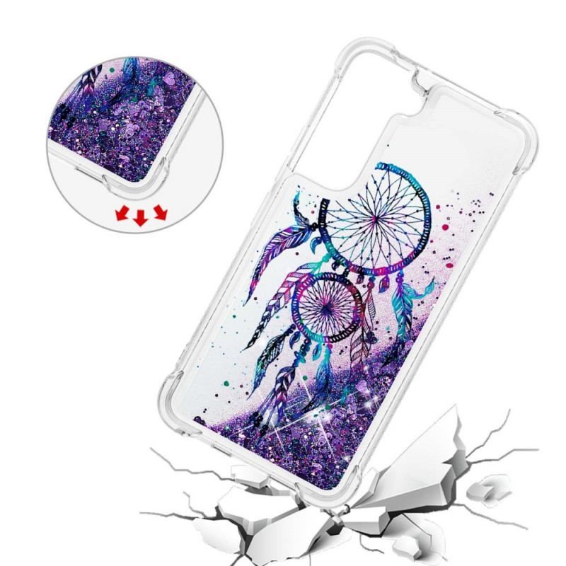 Coque Samsung Galaxy S22 5G Attrape Rêves Paillettes