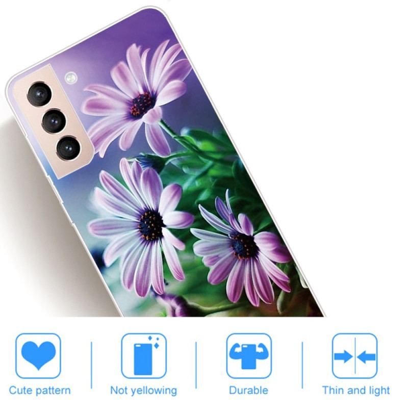 Coque Samsung Galaxy S22 5G Fleurs Réalistes