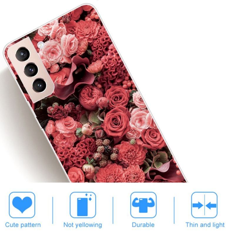 Coque Samsung Galaxy S22 5G Fleurs Roses