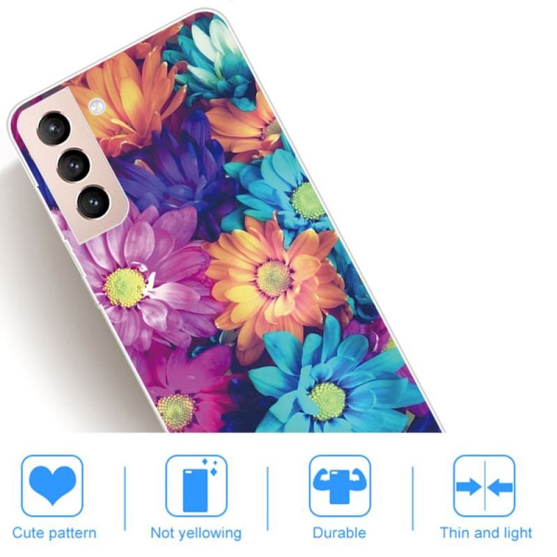 Coque Samsung Galaxy S22 5G Flexible Fleurs