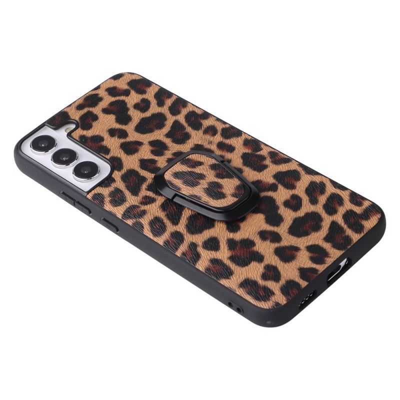 Coque Samsung Galaxy S22 5G Style Crocodile Anneau-Support