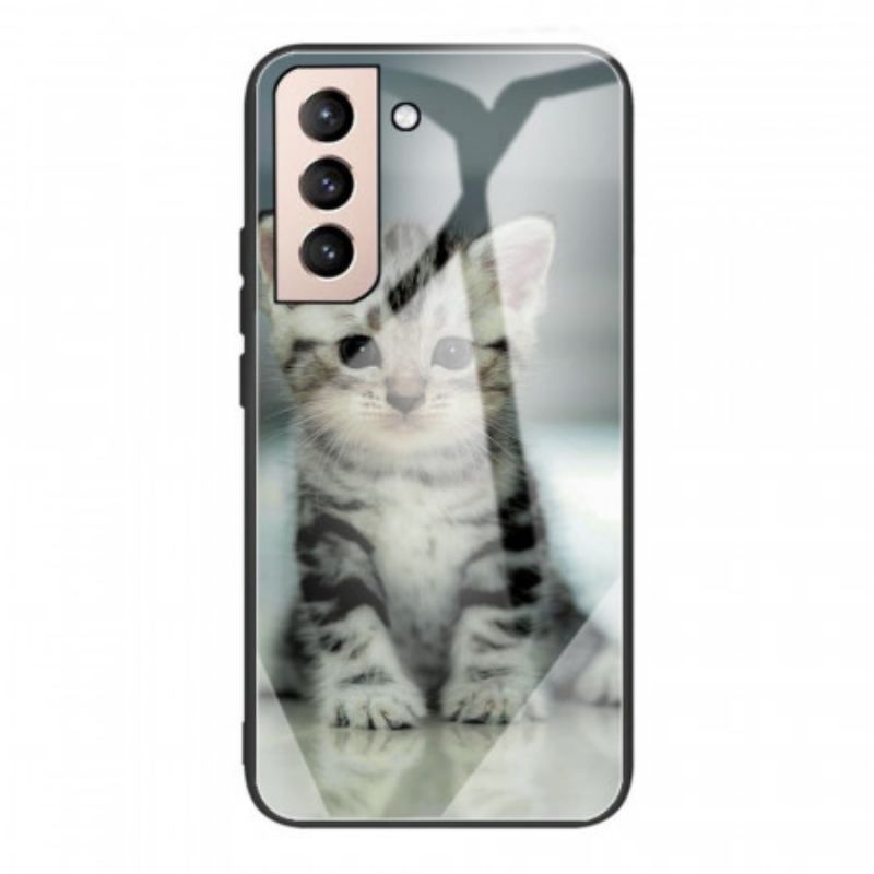 Coque Samsung Galaxy S22 5G Verre Trempé Chaton