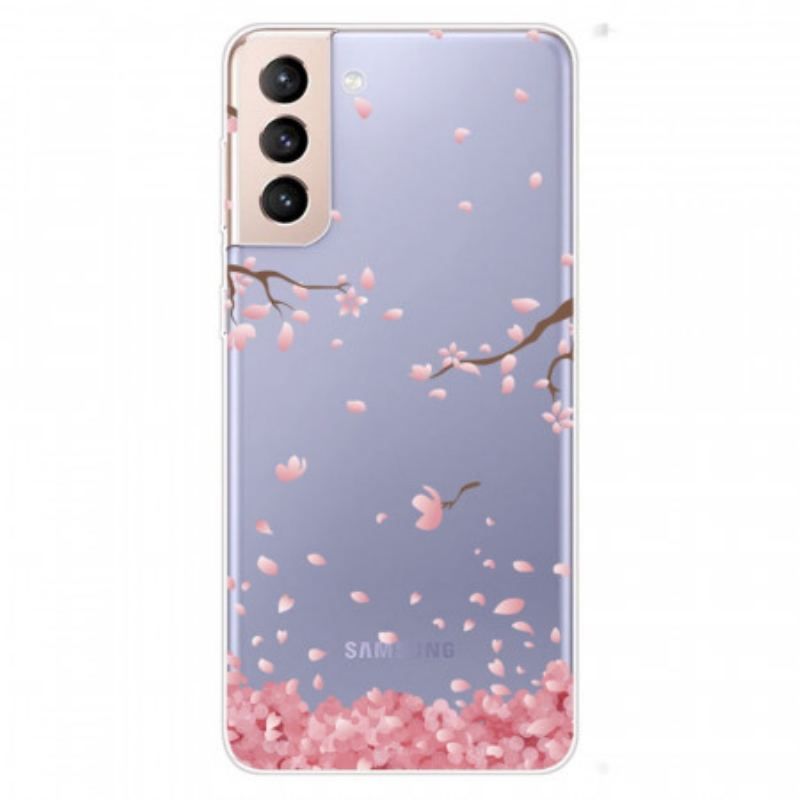 Coque Samsung Galaxy S22 Plus 5G Branches à Fleurs