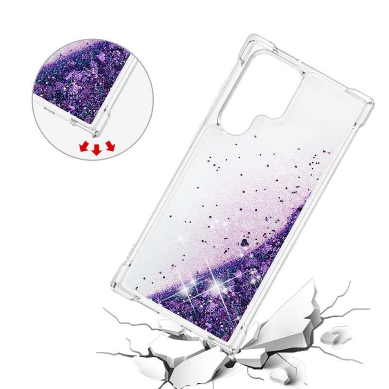 Coque Samsung Galaxy S22 Ultra 5G Désires Paillettes