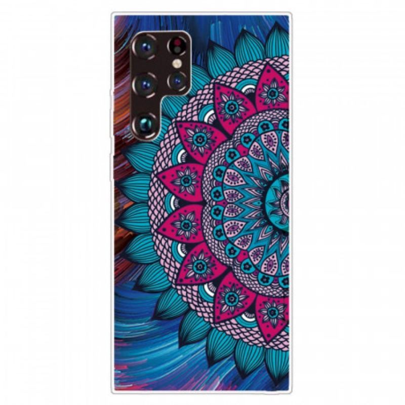 Coque Samsung Galaxy S22 Ultra 5G Mandala Coloré