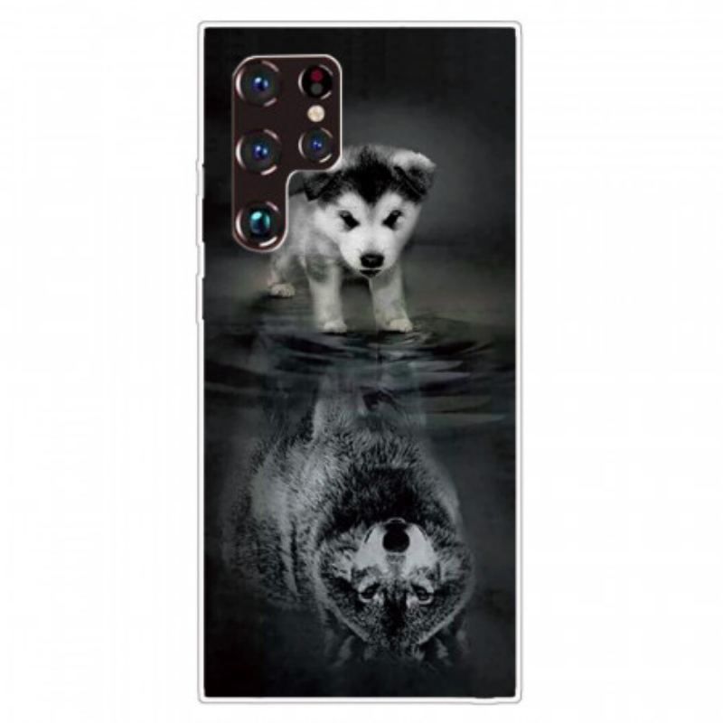 Coque Samsung Galaxy S22 Ultra 5G Rêve de Chiot