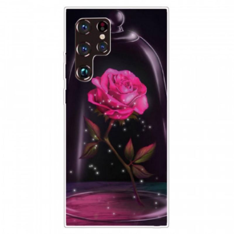 Coque Samsung Galaxy S22 Ultra 5G Rose Magique