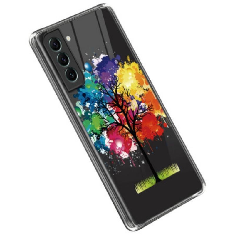 Coque Samsung Galaxy S23 5G Transparente Arbre Aquarelle