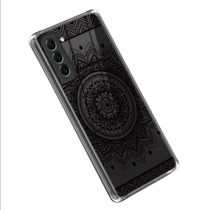 Coque Samsung Galaxy S23 5G Transparente Mandala Noir