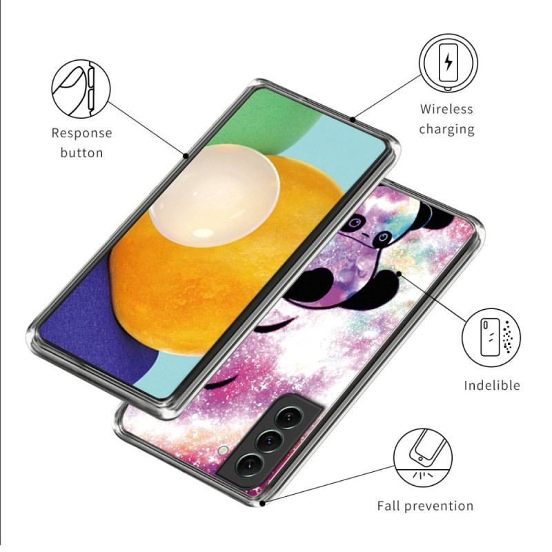 Coque Samsung Galaxy S23 Plus 5G Silicone Panda à l'Envers