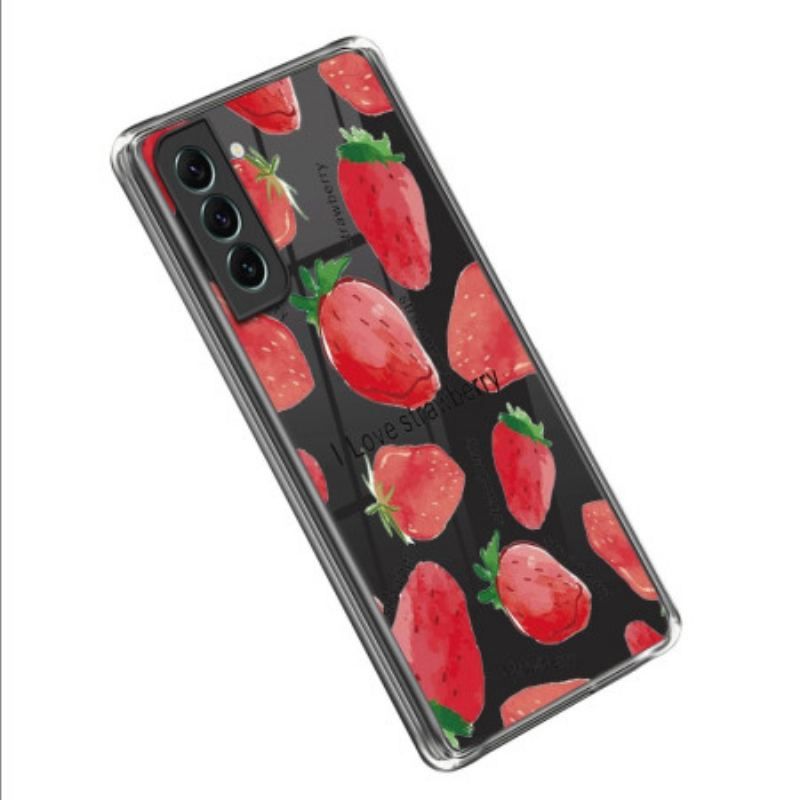 Coque Samsung Galaxy S23 Plus 5G Transparente Fraises