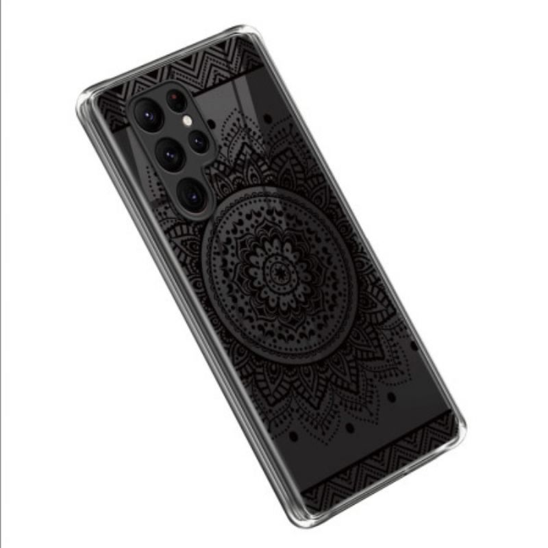 Coque Samsung Galaxy S23 Ultra 5G Mandala Noir